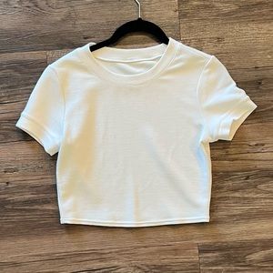 Alo Micro Waffle Crop Top